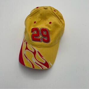 Chase Authentics Yellow Cap with Flame Design - Size 29